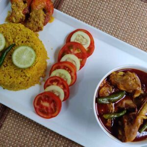 Khichuri platter