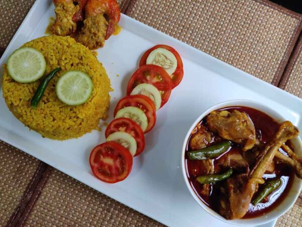 Khichuri platter