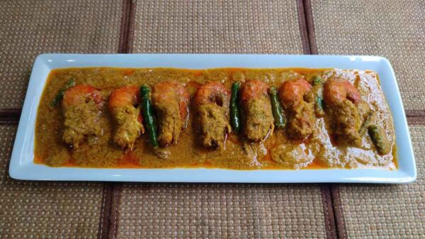 Prawn malai curry